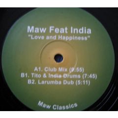 Maw Feat India - Maw Feat India - Love And Happiness - MAW