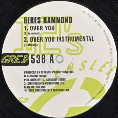 Beres Hammond / Robert Ffrench - Beres Hammond / Robert Ffrench - Over You / Cry No More - Greensleeves Records