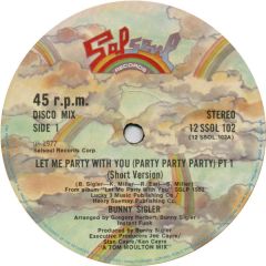 Bunny Sigler - Bunny Sigler - Let Me Party With You - Salsoul