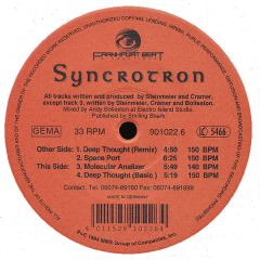 Syncrotron - Syncrotron - Deep Thought - Frankfurt Beat Productions