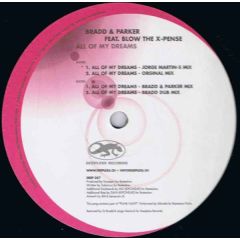 Bradd & Parker - Bradd & Parker - All Of My Dreams - Deepless Records