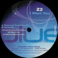 Z2 - Z2 - I Want You - Deep Blue