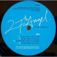 ALI - ALI - Do Your Thing - 27th Angel Entertainment