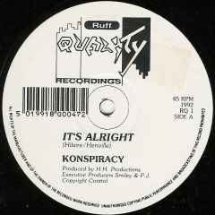 Konspiracy - Konspiracy - It's Alright - Ruff Quality
