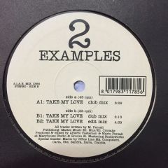 2 Examples - 2 Examples - Take My Love - Discomagic Records