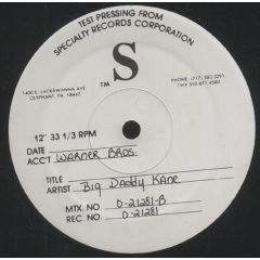 Big Daddy Kane - Big Daddy Kane - Warm It Up Kane / Smooth Operator - Cold Chillin