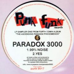 Paradox 3000 - Paradox 3000 - 99 % Noise - Punk Funk 