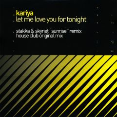 Kariya - Kariya - Let Me Love You For Tonight - Alphamagic