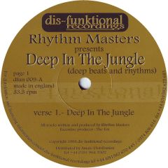 Rhythm Masters Present - Rhythm Masters Present - Deep In The Jungle - Dis-Funktional