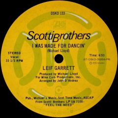 Leif Garrett - Leif Garrett - I Was Made For Dancin' - Scotti Bros. Records