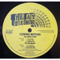 Flowing Motions - Flowing Motions - All Night Long - Playtime Records