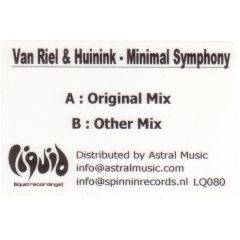 Van Riel & Huinink - Van Riel & Huinink - Minimal Symphony - Liquid 