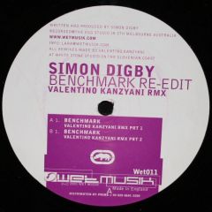 Simon Digby - Simon Digby - Benchmark Re-Edit (Valentino Kanzyani Rmx) - Wetmusik