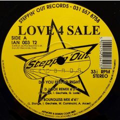 Love 4 Sale - Love 4 Sale - Do You Feel So Right - Steppin Out