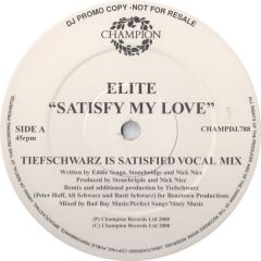 Elite - Elite - Satisfy My Love - Champion