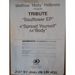 Mathias "Matty" Heilbronn Presents Tribute - Mathias "Matty" Heilbronn Presents Tribute - Soulflower EP - Boombastic