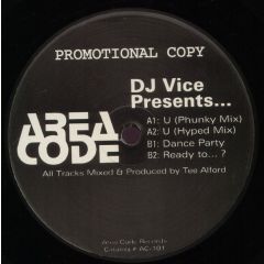 DJ Vice - DJ Vice - U - 	Area Code Records