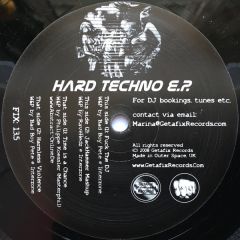 Various Artists - Various Artists - Hard Techno EP - Getafix