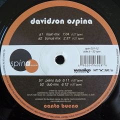Davidson Ospina - Davidson Ospina - Canto Bueno - Spina Records