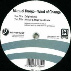 Manuel Duego - Manuel Duego - Wind Of Change - Echoplast 2