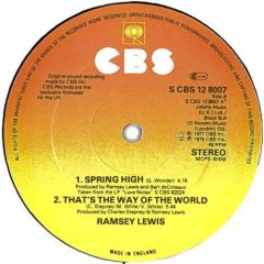 Ramsey Lewis - Ramsey Lewis - Spring High - CBS