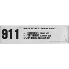 911 - 911 - Party People Friday Night - Virgin