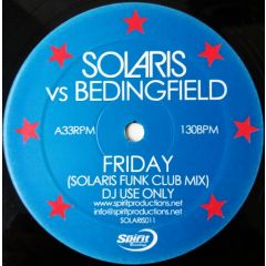 Solaris Vs Bedingfield - Solaris Vs Bedingfield - Friday - Solaris