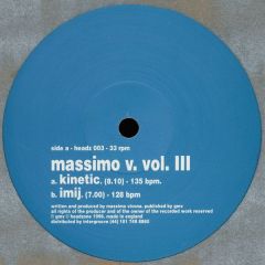 Massimo V. - Massimo V. - Vol. III - Headzone
