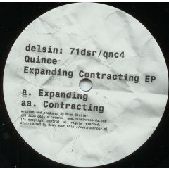 Quince - Quince - Expanding Contracting EP - Delsin