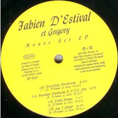Fabien D'Estival Et Gregory - Fabien D'Estival Et Gregory - House Set EP - Spice Vibes Records