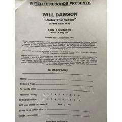 Will Dawson - Will Dawson - Under The Water - Nitelife
