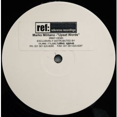 Marko Militano - Marko Militano - Upset Words - Referense Recordings