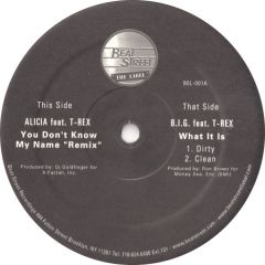 Alicia Keys Ft T Rex - Alicia Keys Ft T Rex - You Don't Know My Name (Remix) - Beat Street