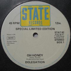 Delegation - Delegation - Oh Honey - State Records