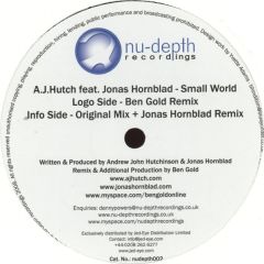 Aj Hutch Feat. Jonas Hornblad - Aj Hutch Feat. Jonas Hornblad - Small World (Ben Gold Remix) - Nu-Depth