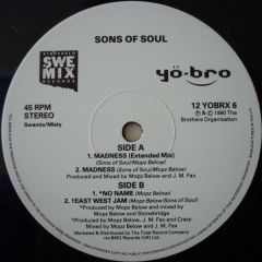Sons Of Soul - Sons Of Soul - Madness - Yo Bro Recordings