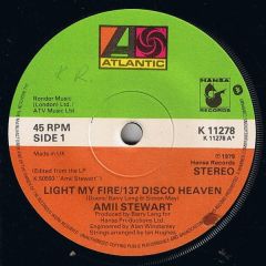 Amii Stewart - Amii Stewart - Light My Fire / 137 Disco Heaven - Atlantic