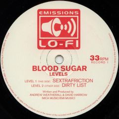 Blood Sugar - Blood Sugar - Levels (Red & White Vinyl) - Emissions Lo Fi