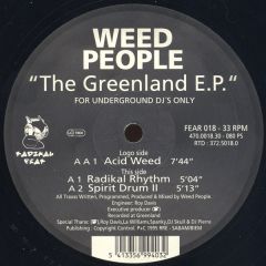 Weed People - The Greenland EP (Green Vinyl) - Radikal Fear