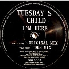 Tuesday Child - Tuesday Child - I'm Here - Honchos Music
