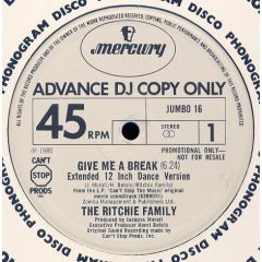 The Ritchie Family / Village People - The Ritchie Family / Village People - Give Me A Break / Can't Stop The Music - Mercury