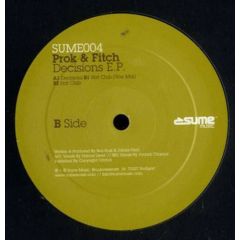Prok & Fitch - Prok & Fitch - Decisions EP - Sume
