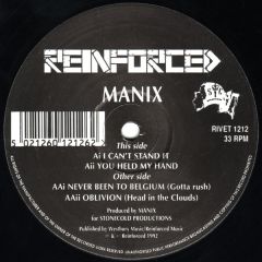 Manix - Manix - Bad Attitude 12" - Reinforced Records