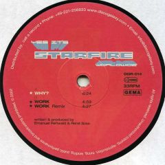 Starfire - Starfire - Why? - Disco Galaxy Recordings
