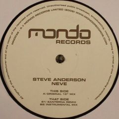 Steve Anderson - Steve Anderson - Neve - Mondo