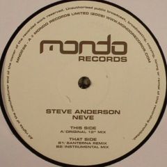 Steve Anderson - Steve Anderson - Neve - Mondo