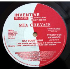 Mia Chevais - Mia Chevais - Say Something - Inventive Records