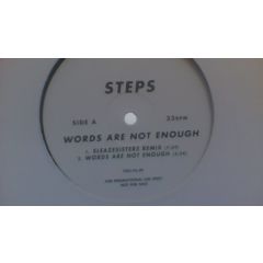 Steps - Steps - Words Are Not Enough/I Know Him So Well - White