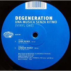 Degeneration - Degeneration - Una Musica Senza Ritmo (Disc 1) - Alphabet City