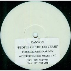 Canyon - Canyon - People Of The Universe - White